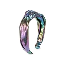 Bari Lynn Crystallized Rainbow Irridescent Galaxy Knot Headband