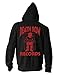 Ripple Junction Death Row Records Adult Unisex Red Black Death Row Logo Pull Over Hoodie 3XL Black