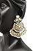 Satyam Kraft Fashion Jewellery Traditional Gold Color Chandbali Pearl Kundan Jhumka Jhumki Earrings for Girls Women Partywear Stylish Wedding Jewellery Hangings Jhumka Earrings