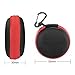New Bee Headphone Headset Earphone Case High-end EVA Portable Protective Multipurpose Travel Holder Zipper Enclosure Storage Bag Case for Earphone Headset Earbuds Cable Key-Black(1-Pack)
