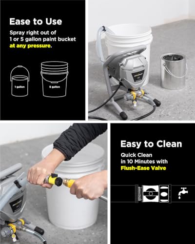 InoKraft MaXpray M1 Airless Paint Sprayer, 3000 PSI 550W Corded Electric, Thinning-Free for Latex & Stain, DIY Home Interior Exterior Walls Fences Decks, Includes Spray Gun Kit & 12" Tip Extension