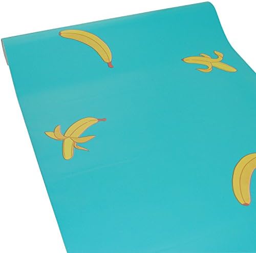 MyFun Childrens Wall Decor Wallpaper Decals Banana Print For Kids Livingroom Classroom Blue Film (Blue Banana)