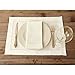 Solino Home Ivory Cloth Napkins Set of 4 – Cotton Linen Hemstitch Napkins 20 x 20 Inch – Machine Washable Summer Dinner Napkins