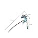 Vintage tassels hairpin, elegant peacock hair stick YHQ6029,Blue