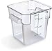 CFS 1072107 StorPlus Stackable Square Food Storage Container, 4 Quart Capacity, Clear (Pack of 6)