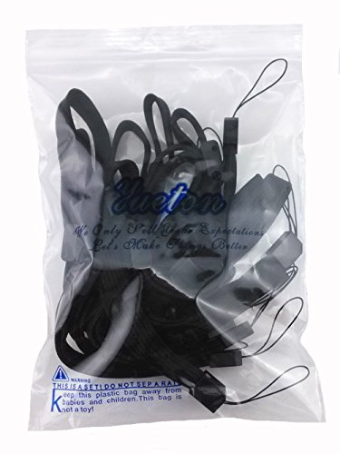 image for yueton 10pcs Universal Replacement Black Hand Wrist Strap Wristlet Wri