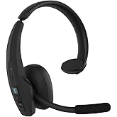 BlueParrott Pro B450 Bluetooth Headset | 98% noise cancellation headset for professional drivers; ANC, voice control, 45 hr talk time