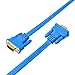 DTECH Ultra Slim Flat Computer Monitor VGA Cable 65 Feet in Blue 20m