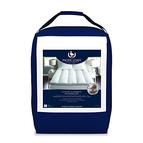 Pacific Coast Feather Company 42648 Euro Rest Quilted Top Feather Bed