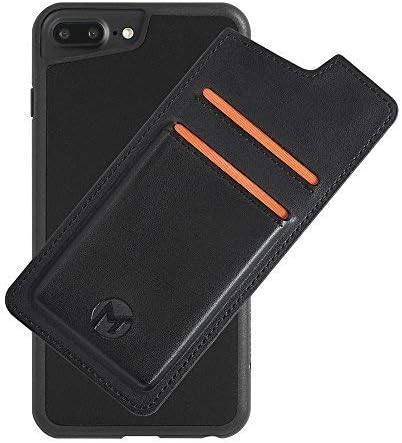 Anti Gravity Phone Case by Mega Tiny Corp for iPhone 8 Plus / 7 Plus / 6s Plus / 6 Plus - 5.5 inches | Hands Free Selfie | Nano Suction Technology | Stick to Wall | Includes Wallet Back Cover