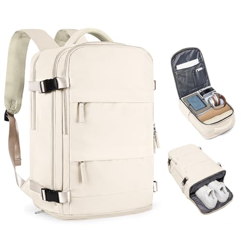 Lässiger Rucksack, Reiserucksack, A-beige, Standard, Reisen, Fitnessstudio