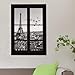 M Y Fly Young Wall Stickers 3D Scenery of Paris Waterproof Wallpaper Room Decals