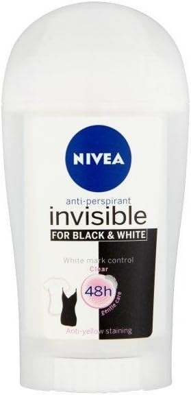 Nivea Invisible Black & White Clear Antiperspirant Deodorant Stick 40ml