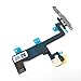 Power Button and Flash Light Flex Cable with Brackets Pre-installed for Iphone 6