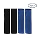 Teenitor 4 PCS Soft Made Car Safty Belt Covers Strap Shoulder Pad, Protecting Your Shoulder/Neck, Blue/Black