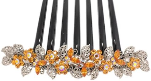 Decorative Hair Comb - combp0006 - topaz