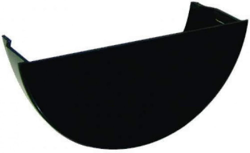 FloPlast 112mm Half Round Gutter Internal Stop End Black