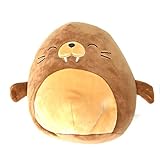 Squishmallow Kellytoy 8 inch Sea Lion Plush Pillow Toy Brown