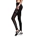 Women's Yoga Pants Black Mesh Sports Active Leggings AIYIHAN