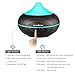 InnoGear 500ml Aromatherapy Essential Oil Diffuser Wood Grain Aroma Diffusers Cool Mist Humidifier with Timer Adjustable Mist 7 Color Changing Night Lights Waterless Auto Shut-Off