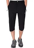 LASIUMIAT Mens Summer Capri Pants 3/4 Loose-Fit Casual Work Pants Outdoor Sports Hiking Cycling Cropped Trousers