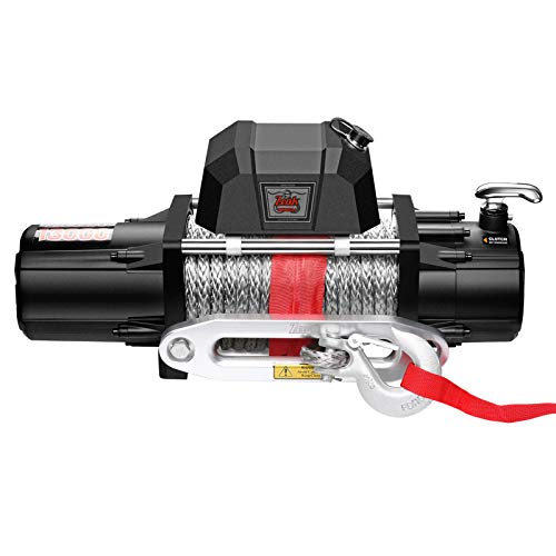 ZEAK 13000 lb. Premium Electric Winch 12V Waterproof Synthetic Rope