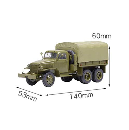 XHH Panzermodell Militärpanzermodell, Maßstab 1:43 CCKW-352 Militärlastwagen US-Legierungsmodell, Spielzeug und… – Bild 7