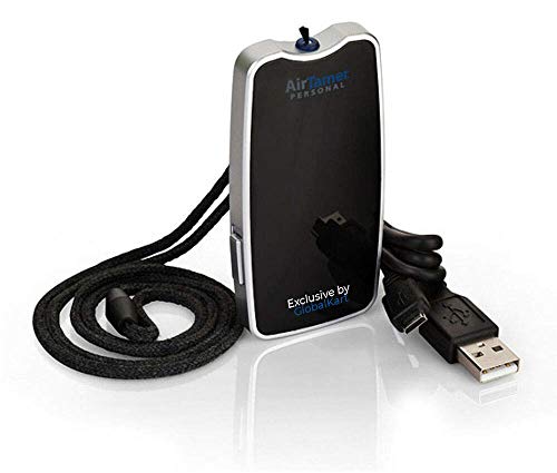 AirTamer A310 Personal Rechargeable and Portable Air Purifier Negative Ion Generator, Purifies Air Eliminating Germs, Dust, Viruses, Bacteria, Allergens, Mold, Odors, and More, Black - Thumbnail 3