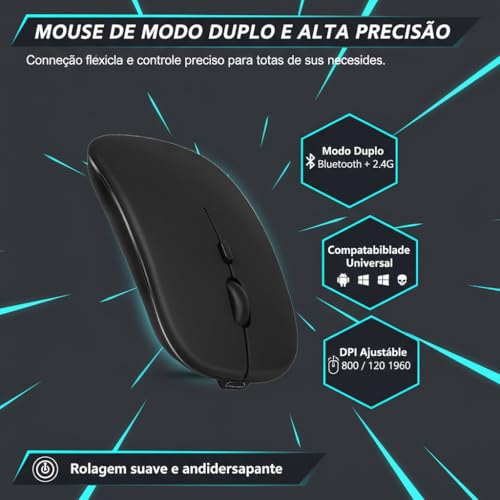 Capa Para iPad 10ª Geração /11ª Geração (A16) Com Teclado e mouse