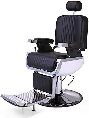 Black Heavy Duty All Purpose Hydraulic Reclining Salon Chair for Hair Stylist