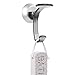 InterDesign Metro Ultra Power Lock Rustproof Aluminum Suction Hook for Bathroom - Smoke/Silver
