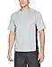 Kanu Surf Men's Standard Short Sleeve UPF 50 Swim Rash Guard Sun Shirt (Regular & Extended Sizes), Grey/Black, Medium