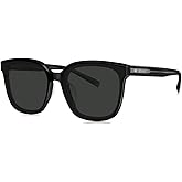 BOLON Men Women Retro D-shape Square Polarized Sunglasses, Exclusive Eyewear Brand of EssilorLuxottica
