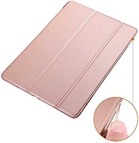 iPad mini 4 Case, Teeyu [Corner/Bumper Protection] Smart Cover Case with Soft TPU Bumper and Auto Wake/Sleep Function for iPad mini 4 2015 Version -Rose Gold
