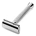 Perfecto Professional Double Edge (DE) Safety Razor for Men. Long Handle for Comfortable Wet Shaving|Stylish Luxury Chrome Finish|Enjoy The Closest Shave with Zero Irritation. Perfect Gift for Him