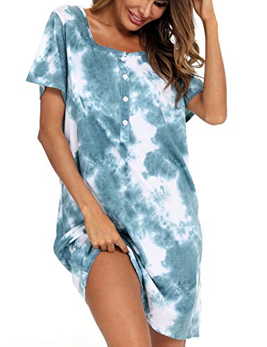 ENJOYNIGHT Womens Tie Dye Nightgown