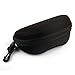 Kingfansion Portable Carabiner Eye Glasses Sunglasses Hard Case Protector Box Holder (Black)