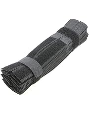 PASOW 50pcs Cable Ties Reusable Fastening Wire Organizer Cord Rope Holder 7 Inch (Black)