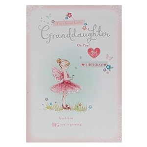 granddaughter's second birthday card