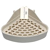 Erlvery DaMain Triangle Potty Trainer Corner Litter Bedding Box Pet Pan for Small Animal/Rabbit/Guinea Pig/galesaur/Hamster/Ferret (White) Erlvery DaMain Triangle Potty Trainer Corner Litter Bedding Box Pet Pan for Small Animal/Rabbit/Guinea Pig/galesaur/Hamster/Ferret (White)