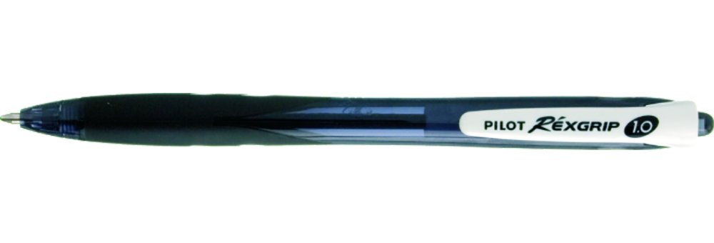 Pilot Begreen Recycled Rexgrip Retractable Ballpoint 1.0 mm Tip (Box of 10) - Black