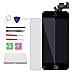 For iPhone 5 Screen Replacement With Home Button, Black- MAFIX Full Pre-assembly LCD Display Digitizer Touch Screen Kit Include Repair Tools & Screen Protector