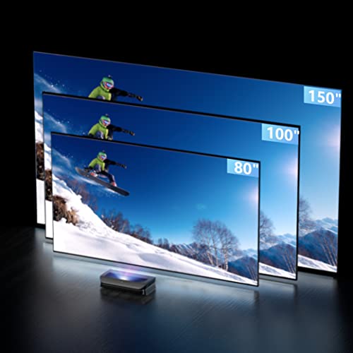AWOL VISION LTV-3000 Pro 4K 3D RGB Ultra-Short-Throw Projectors, with Dolby Vision & Atmos, HDR10+, 150" UST Laser TV Projector, Home Cinema Laser Projector (includes Fire TV Stick 4K Max)