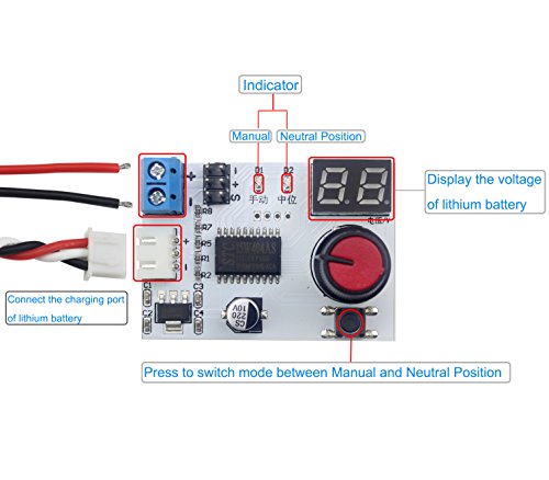 LewanSoul Digital Servo Tester Motor Speed Controller with Voltage Display