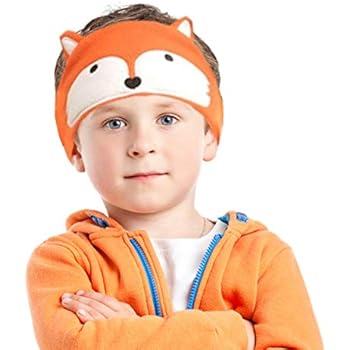 Charlxee Kids Headphones Children Girls Boys Teens Volume Limiting Foldable and Durable Headphone Headband for School, Home and Trave -Orange Fox