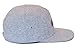 Skyed Apparel Premium 5 Panel Highland Gray Wool Camper Hat with Genuine Leather Strap