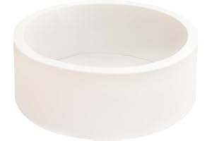 EOSAU 35 inches Kids Ball Pit Soft Memory Foam Round Ball Pit Indoor Playpen Ball Pool for Kids Toddlers, Balls NOT Included (White)