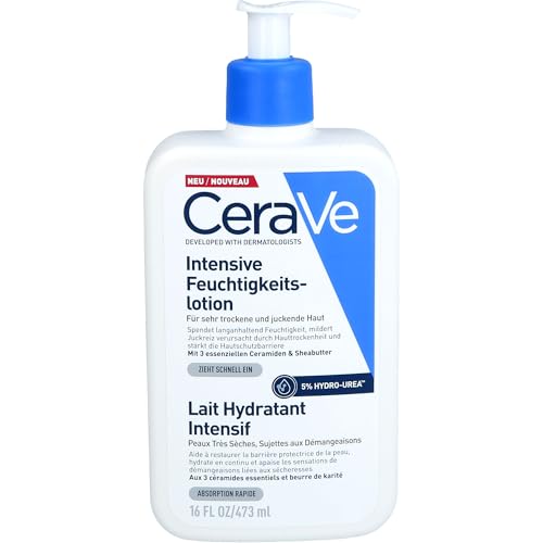 CeraVe Intensive Feuchtigkeitslotion für sehr trockene und juckende Haut, 473 ml Creme