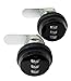 Admiral Locks Combination Cam Lock (1-1/8 Inch, Black Pack of 2)