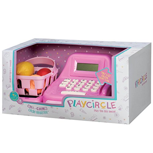 Play Circle by Battat Pink ChaChing Cash Register Set with Sounds